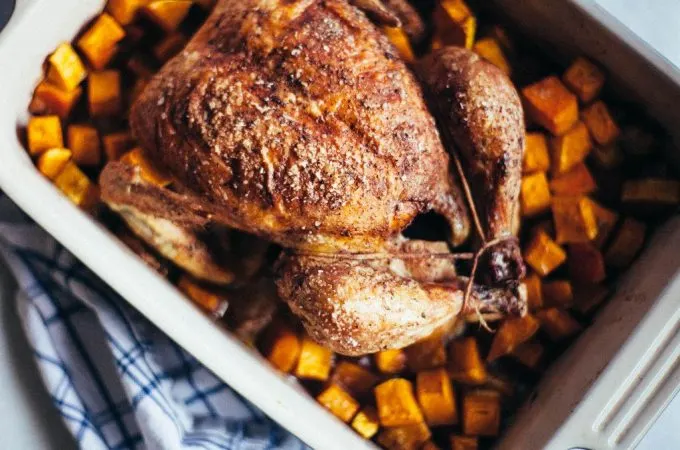 Pumpkin Pie Spiced Chicken with Butternut Squash - Tastemaker Blog